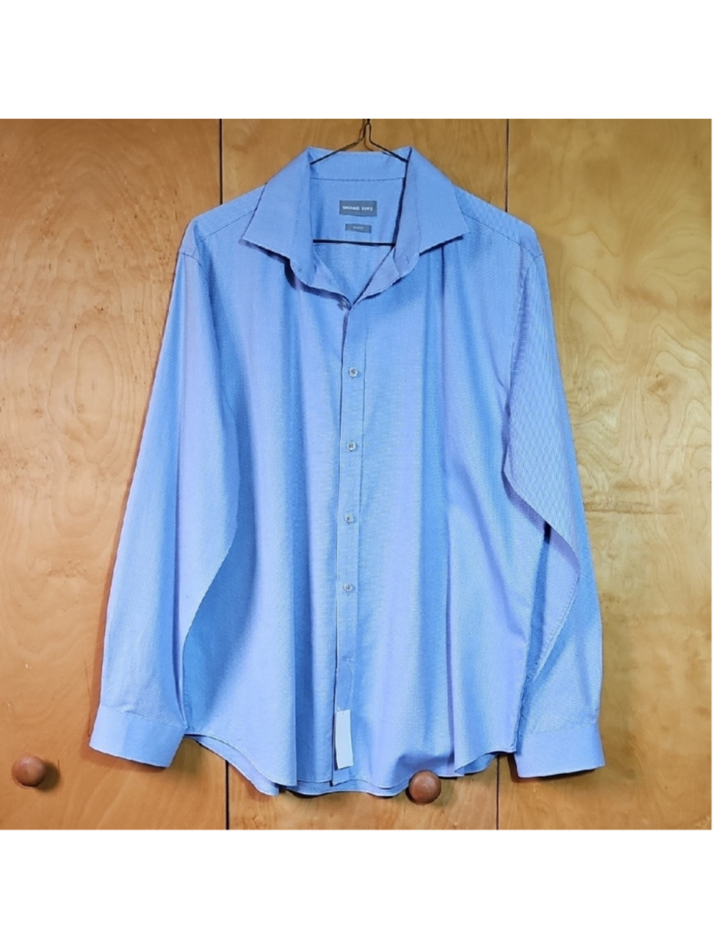 Michael Kors Blue Dress Shirt Classic Cotton